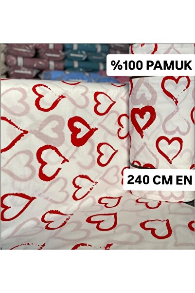 Loova Kumaş''Nevresimlik-çarşaflık-yastıklık'' %100 Pamuk 240 cm en desenli c...