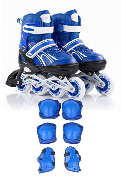 düşler oyuncak dünyası Mavi Numara Ayarlanabilir Işıklı Alıştırma Pateni (2+2...