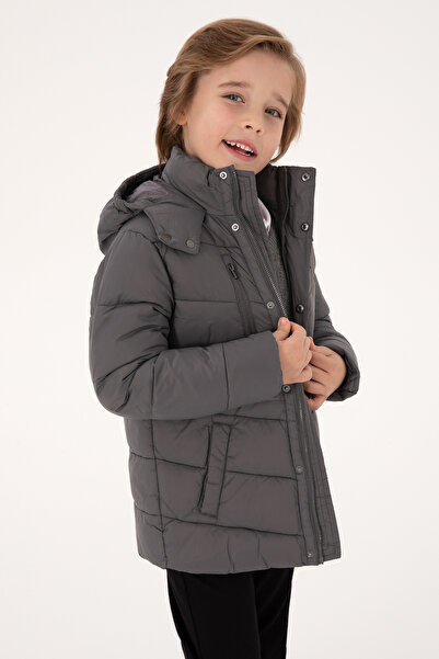 U.S. Polo Assn. Erkek Çocuk Gri Mont 50312119-VR024