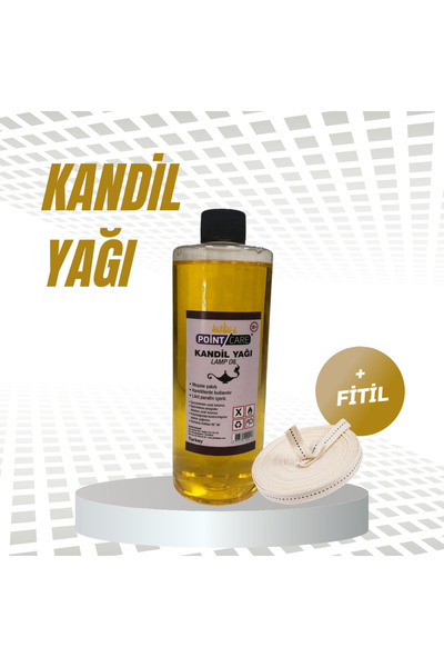 AYMAGNET 250 Ml Sarı Kandil Yağı Kokusuz Iç Mekan Gaz Lambası Yağı 250 Ml + 5...