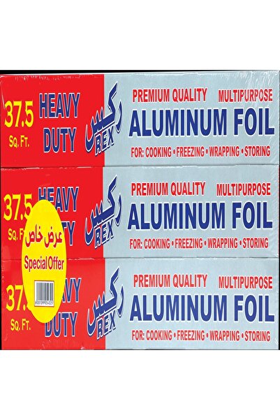 REX رقائق الألومنيوم، 37.5 متر مربع × 3