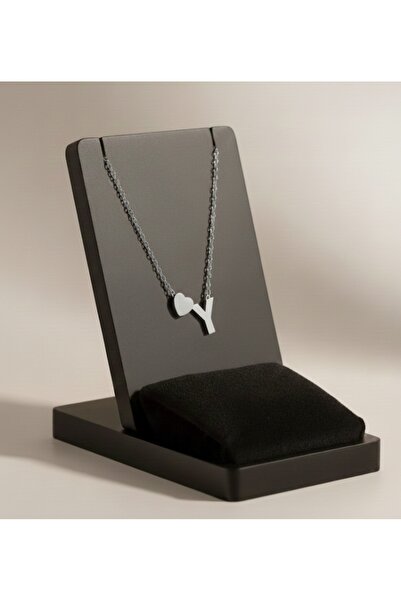 Meyra Accessories قلادة فضية من الفولاذ المقاوم للصدأ غير قابلة للتشوه - تفاصيل أنيقة، هدية، قلب