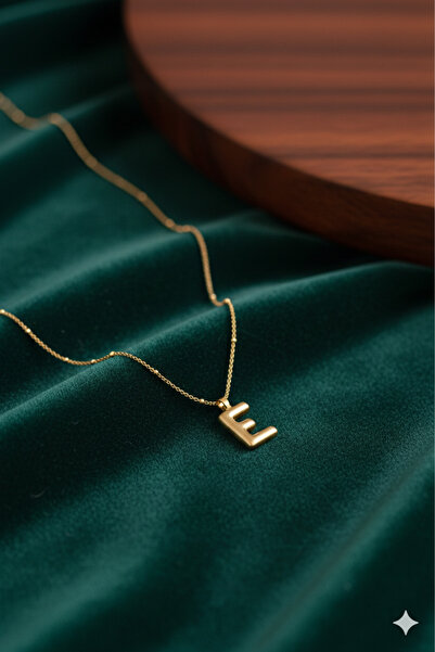 URS Balon çelik E Harfli Kolye (Paslanmaz)