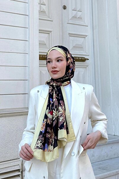 İpekhan Nature Frezya Soft Cream Μαύρο Σάλι - 3038-07