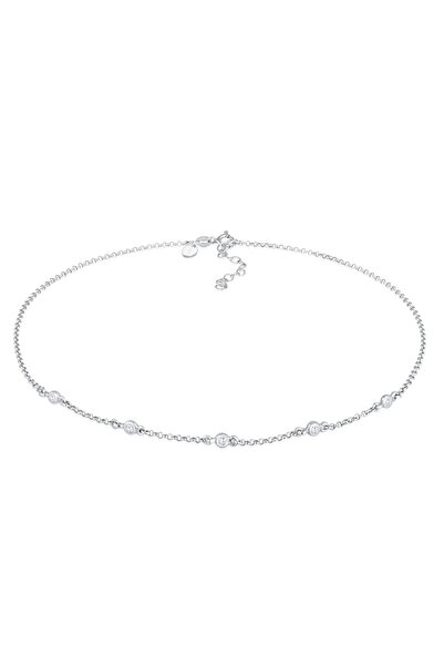 ELLI Halskette PREMIUM Halskette Damen Choker Elegant mit Topas in 925er Sterlingsilber