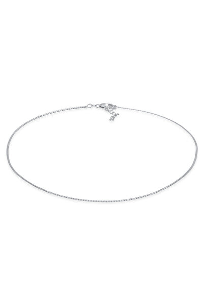 ELLI Halskette Damen Choker Venezianische Kette Basic Blogger Trend aus 925er Sterlingsilber