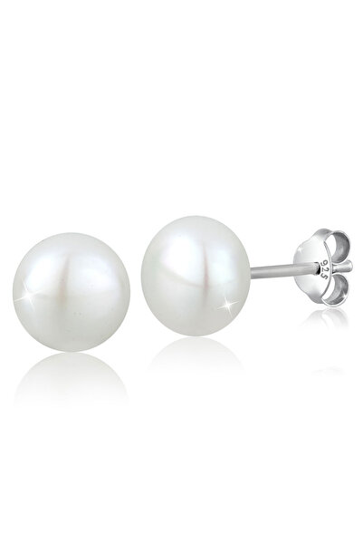 ELLI Ohrringe Damen Ohrstecker Verlobung Klassisch mit Süßwasser-Zuchtperle i...