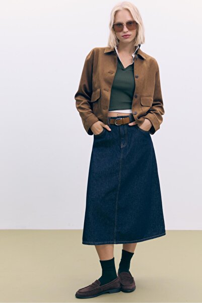 Stradivarius Cepli suni süet ceket