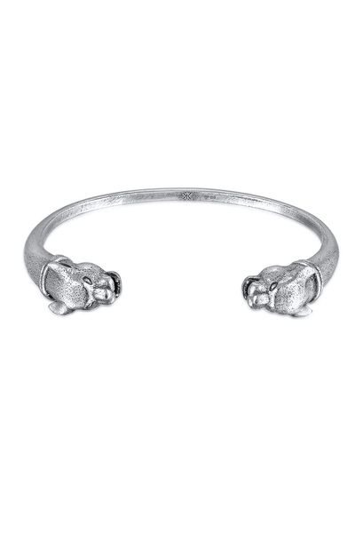 KUZZOI Armband Herren Armreif Panther Männliches Tiersymbol aus 925er Sterlin...