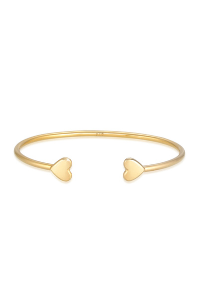 ELLI Armband Armreif Herz Liebe Basic Minimal aus 925er Sterlingsilber