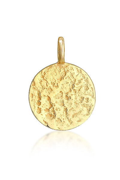 ELLI Anhänger Damen Charm Blutplättchen gehämmert Blogger Trend aus 925er Ste...