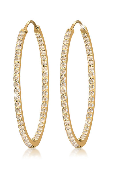 ELLI Ohrringe Creolen Kristalle 925er Sterlingsilber