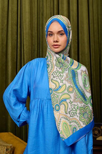 İpekhan Marrakech Koleksiyon Soft Şal Yeşil Parlament 3048-04