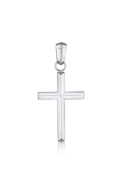 KUZZOI Anhänger Herren Kreuz Anhänger Religion Basic aus 925er Sterlingsilber