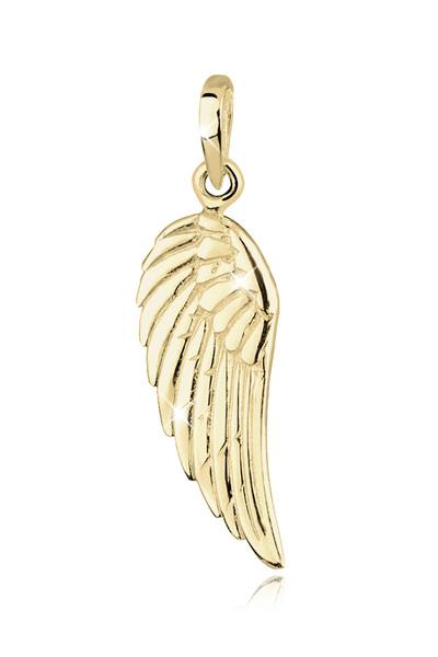 ELLI Anhänger Damenflügel-Anhänger filigraner Engel in 375 Gelbgold