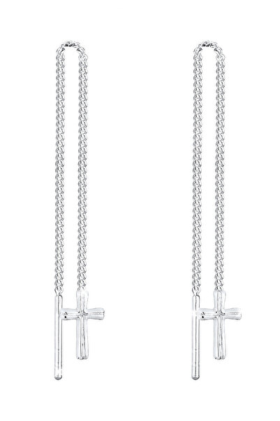 ELLI Ohrringe Frauen Kreuz Anhänger Filigran in 925er Sterlingsilber