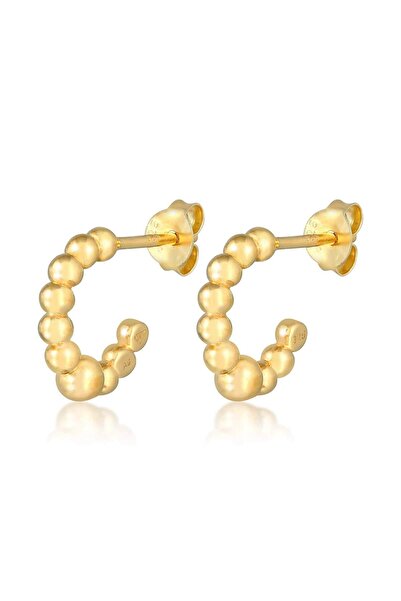 ELLI Damen-Ohrringe im Creoles-Stil mit Kugel- und geometrischem Muster aus 925er Sterlingsilber