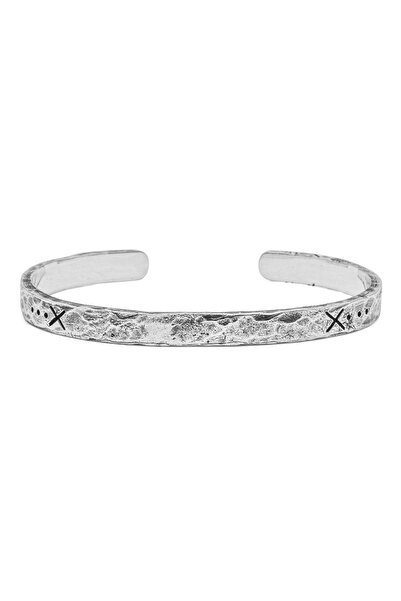 HAZE & GLORY Armband HG – Herrenarmreif aus 925er Sterlingsilber, Herrenschmuck, oxidiertes Silber