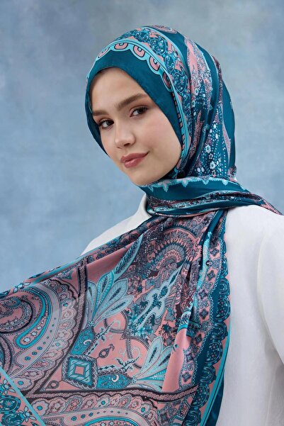İpekhan شال هندي فيروزي - 5006-09