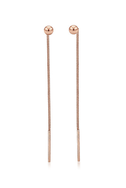 ELLI Ohrringe Damen Ohrhänger Kugel Minimal Pull Through aus 925er Sterlingsi...