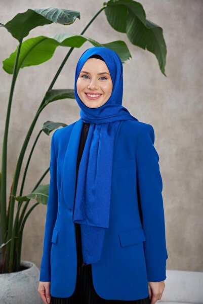 İpekhan Novvela Desen İpeksi Jakar Şal Lacivert 9008-14