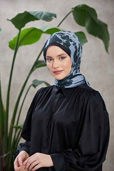 İpekhan شال سوفت نيتشر فوليا - أسود رمادي 3041-01