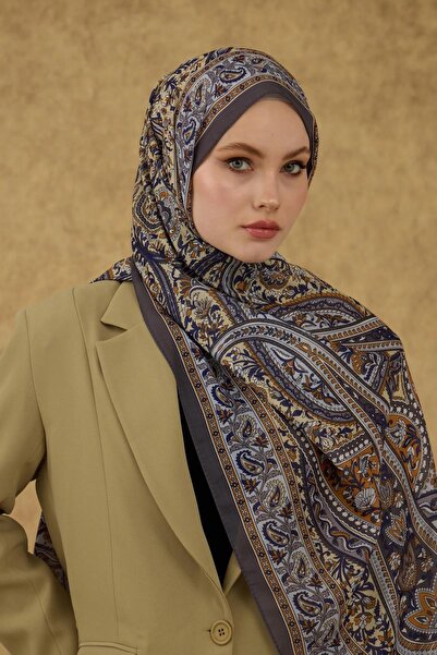 İpekhan شال إيبخان سوفت شال رمادي 3051-03