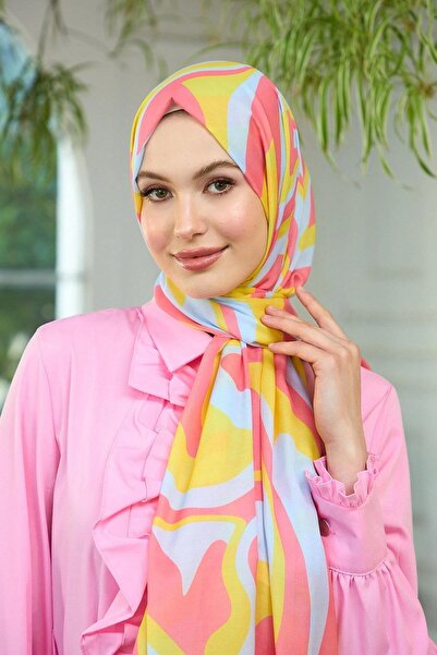 İpekhan Συλλογή Summer Sparkle Μαλακό Σάλι Ροζ Πορτοκαλί 3044-11