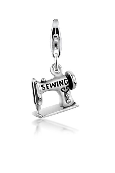 Nenalina Charms Damen-Nähmaschinen-Anhänger aus 925er Sterlingsilber