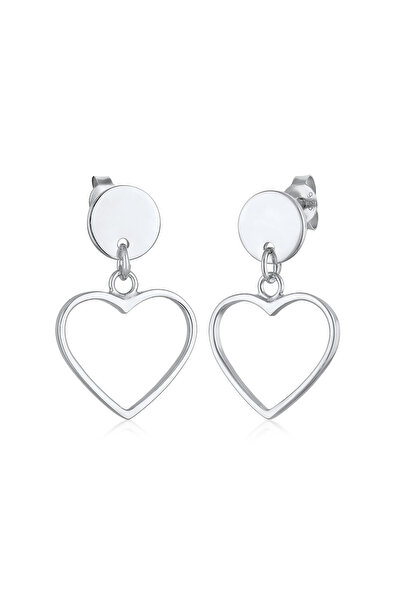 ELLI Ohrringe Damen Ohrstecker Hänger Herz aus 925er Sterlingsilber