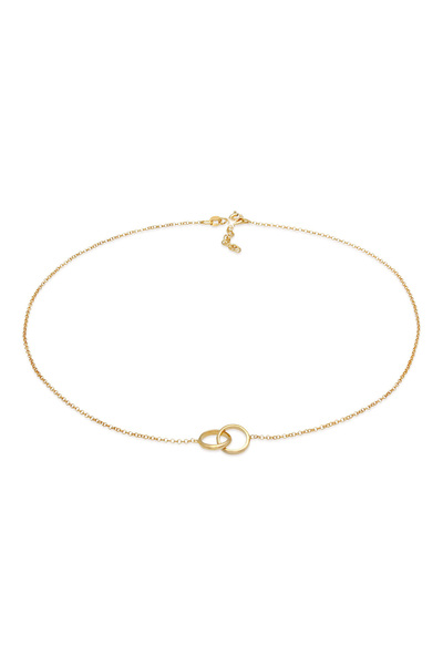 ELLI Halskette Damen Choker Kreis Minimal Basic Trend aus 925er Sterlingsilber