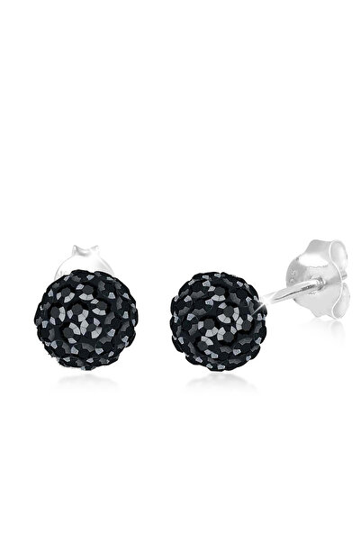 ELLI Ohrringe Damen Ohrstecker Kugel Elegant mit Kristallen in 925er Sterling...