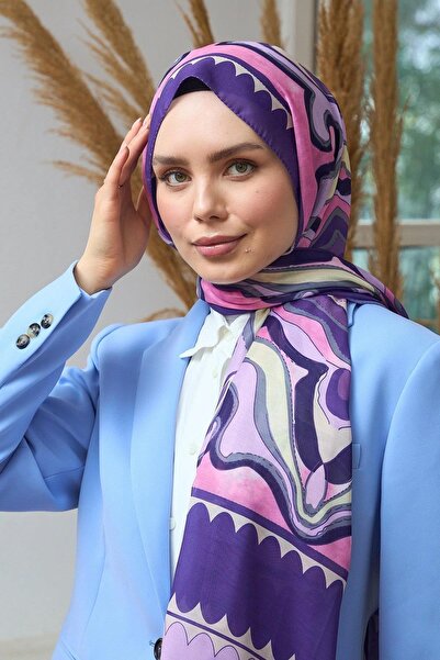 İpekhan Колекція «Літній блиск» М'який шаль Ліловий рожевий 3045-09