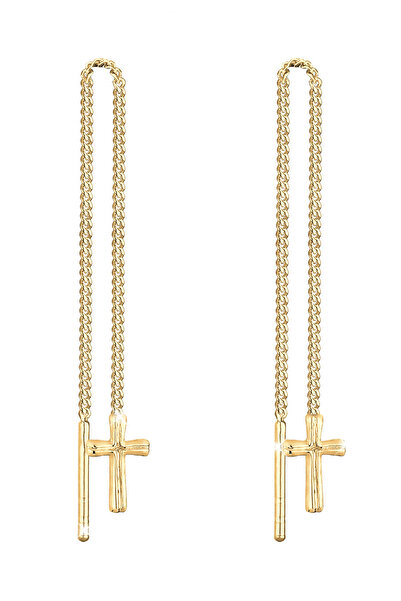 ELLI Ohrringe Frauen Kreuz Anhänger Filigran in 925er Sterlingsilber