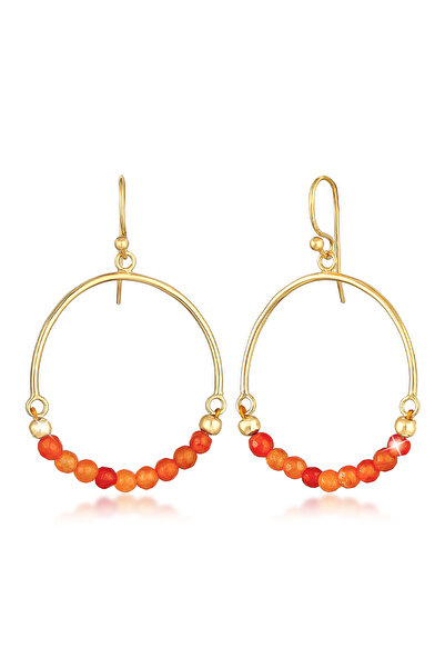 ELLI Ohrringe Edelstein Achat Perlen Boho 925 Silber