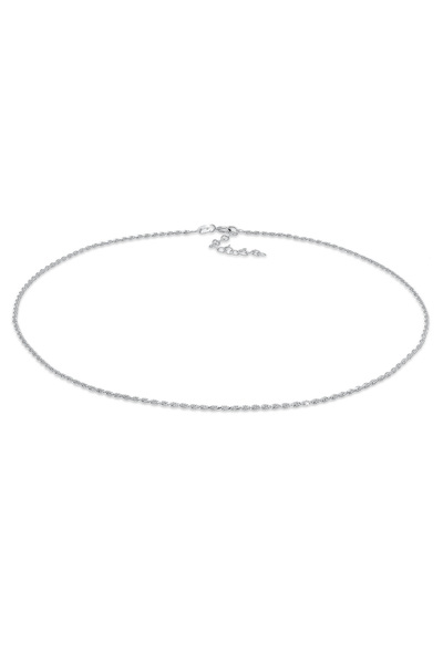 ELLI Halskette Damen Choker Twisted Cord Basic Trend aus 925er Sterlingsilber