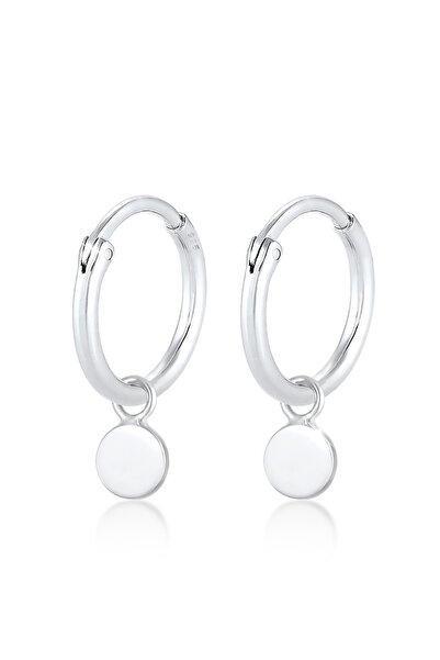 ELLI Ohrringe Damen Creole Plate Geo Trend aus 925er Sterlingsilber