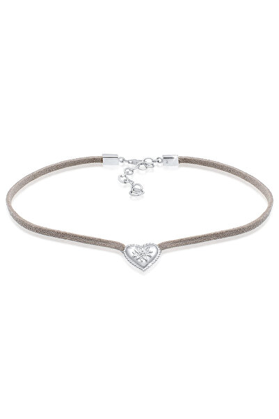 ELLI Dámsky náhrdelník s hravým motívom srdca zo striebra 925