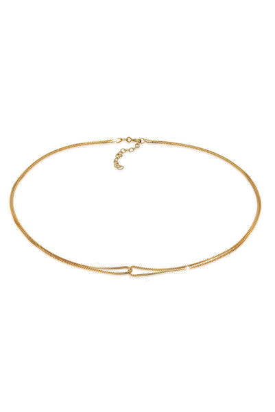 ELLI Colier de damă Choker Venețian Infinit Împletit în Argint 925