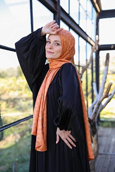 İpekhan Şal cu model triunghi jacquard mătăsos - țiglă 9005-24