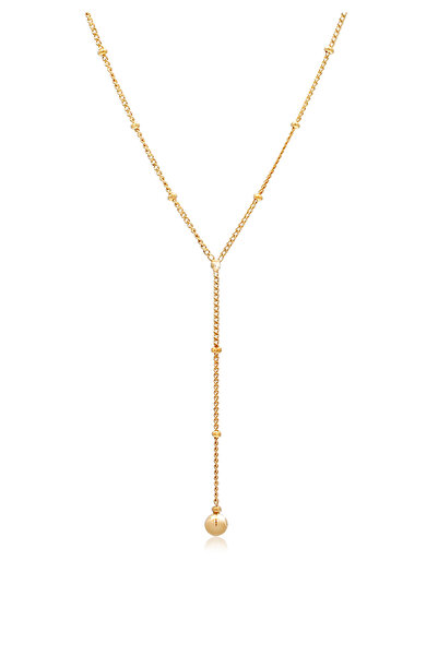 ELLI Halskette Damen Choker Y-Kette Kugel Geo Basic aus 925er Sterlingsilber