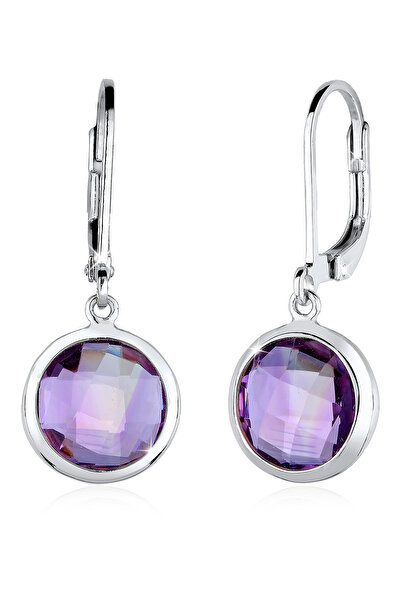 ELLI Earrings Edelsteine Oval Amethyst 925 Silber