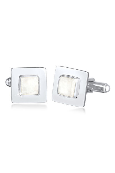 KUZZOI Manschettenknöpfe für Herren, quadratisch, elegant, mit Mondstein, aus...