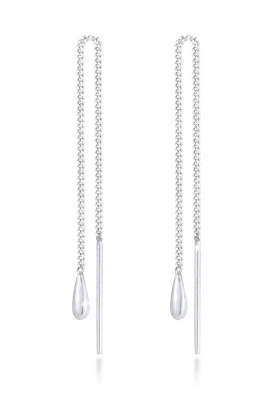 ELLI Ohrringe Damen Ohrhänger Tropfen Anhänger Durchziehen Basic aus 925er St...