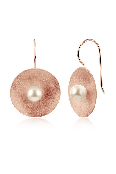 Nenalina Ohrringe Danngle Geo Shell Pearl 925 Sterlingsilber