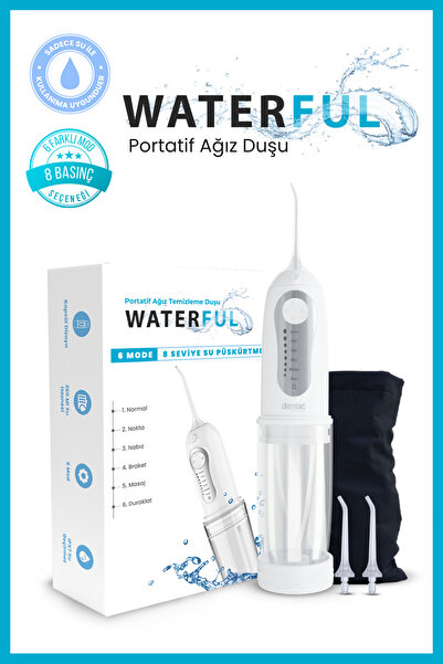 Dentac Waterful Portatif Ağız Duşu Siyah