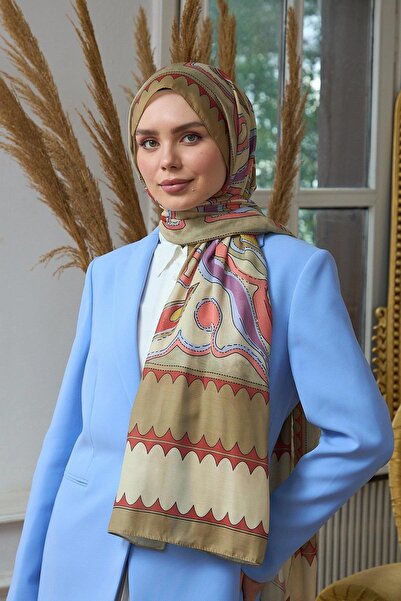 İpekhan Колекція «Літній блиск» М'який шаль Кремовий кавовий 3045-11