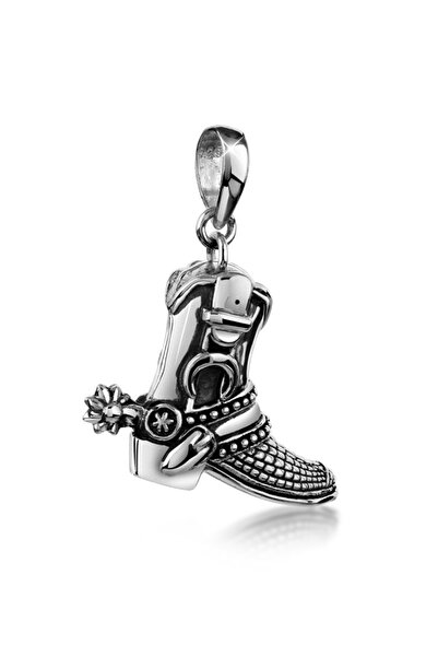 KUZZOI Anhänger Herrenstiefel Rock aus 925er Sterlingsilber