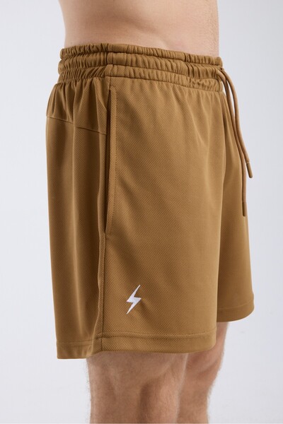 ZOMA Spor Fitness Koşu Kısa Şort - Paris - Bej