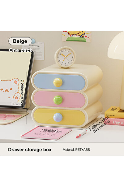 Choice منظم مكتب Uforu Dopamine باللون البيج – رف متعدد الوظائف للمكتب والمكت...